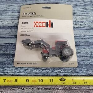 Vtg 1987 Ertl 1/64 International Harvester Case 2594 w/loader diecast tractor